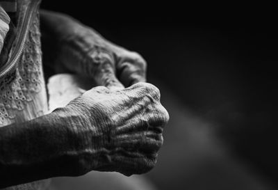 Close-up of statue against blurred background