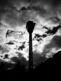 Low angle view of storm clouds in sky