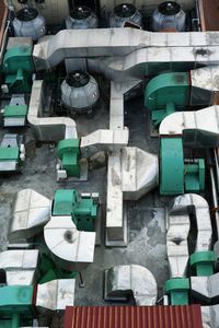 Full frame shot of empty plates