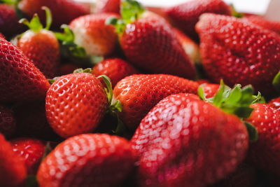 Full frame shot of strawberries