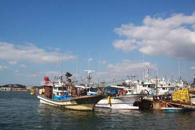 Fishing boats in harbor