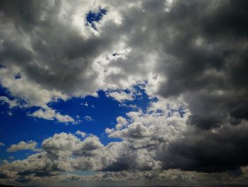 Low angle view of clouds in sky