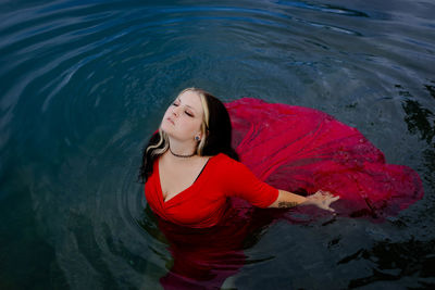 Photos of women in the water