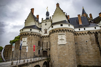 Low angle view of historical building against sky