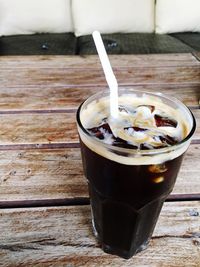 Close-up of drink on table