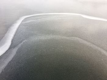 Close-up of wet car windshield