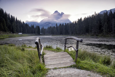 Scenic view of land against sky