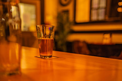 Close-up of drink on table