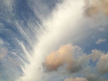 Low angle view of cloudy sky