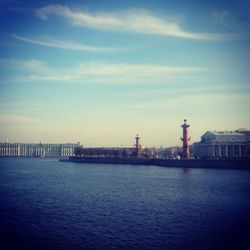Reflection of buildings in water