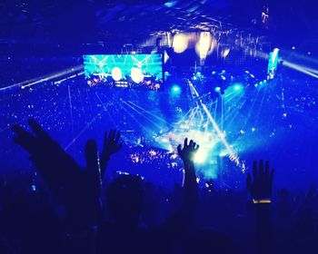 Crowd at music concert