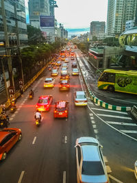 Traffic on city street