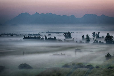 Scenic view of landscape against sky