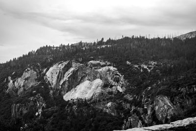 Scenic view of rocky mountains against sky