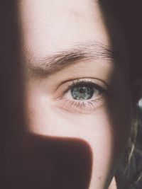 Close-up portrait of young woman