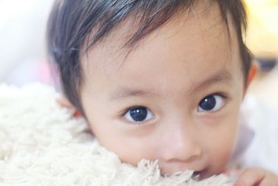 Close-up portrait of boy