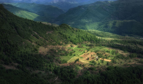 High angle view of landscape