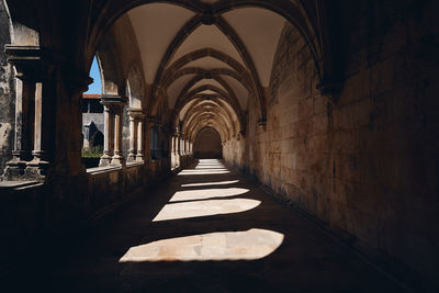 Corridor of historic building