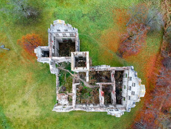 Built structure in park during autumn