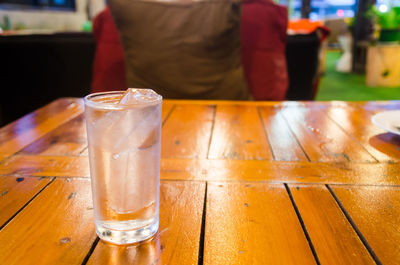 Close-up of drink on table