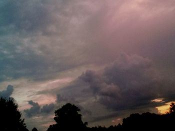 Low angle view of cloudy sky