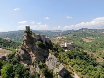 Scenic view of mountain against sky