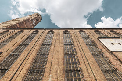 Low angle view of buildings against sky