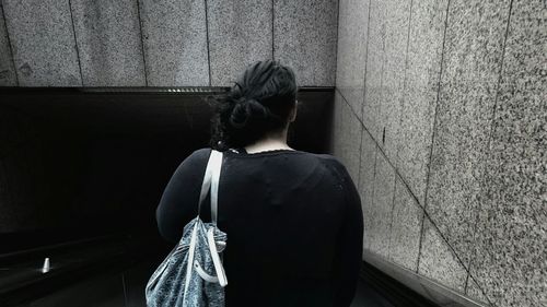 Woman looking at camera