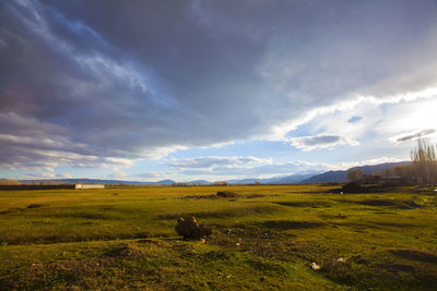 Scenic view of landscape against sky