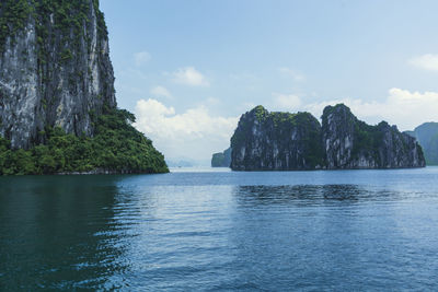 Panoramic view of sea against sky