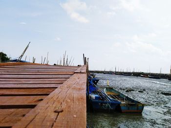 Pier on sea