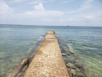 Scenic view of sea against sky