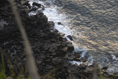 Scenic view of sea waves