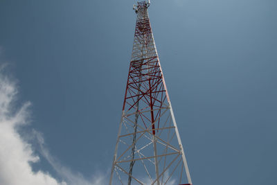 Low angle view of tower against sky