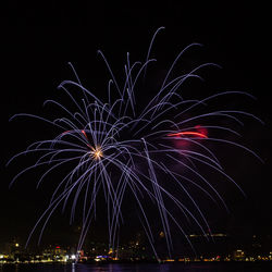 Firework exploding in sky