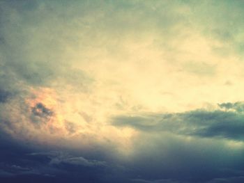 Low angle view of clouds in sky