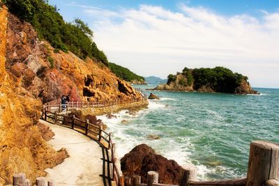 Scenic view of sea against sky