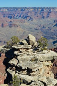 Scenic view of dramatic landscape