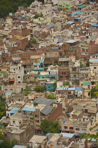 High angle view of townscape