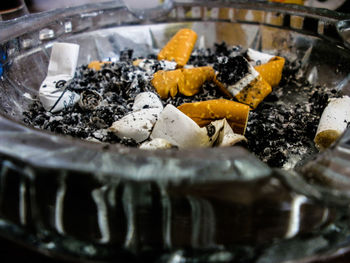 Close-up of food on table