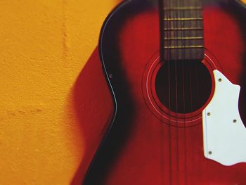 Close-up of guitar