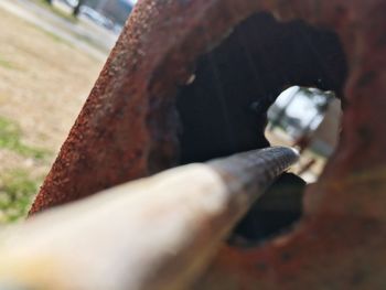 Close-up of rusty metal