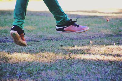 Man standing on grassy field