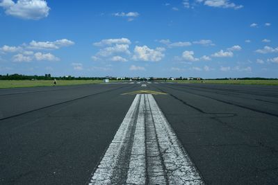 Road against sky