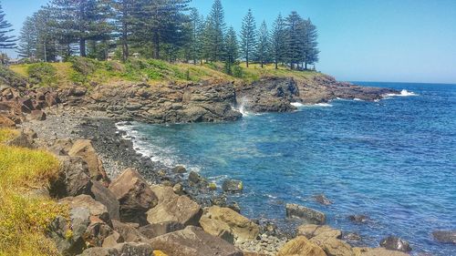 Scenic view of sea against sky