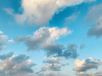 Low angle view of clouds in sky
