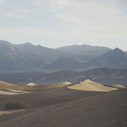 Scenic view of desert against sky