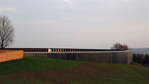 Built structure with trees in background