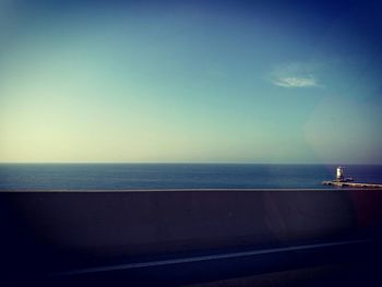 Scenic view of calm sea against sky