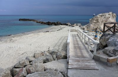 Panoramic view of sea against sky